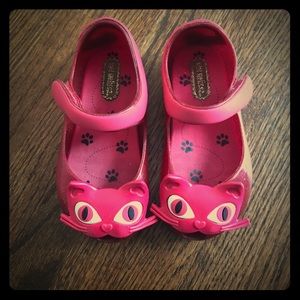 Mini Melissa Pink Cat Shoe